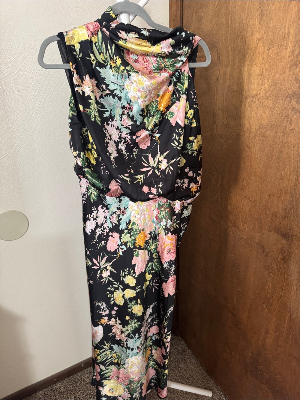 Petal & Pup Black Floral Maxi Dress